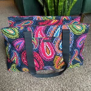 Vera Bradley Triple Compartment Travel bag in Twilight Paisley